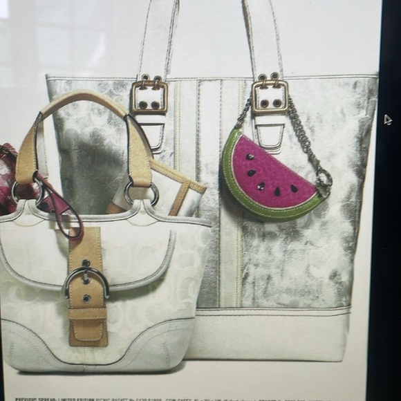 Vintage Y2K Coach Signature Print Tie Dye satchel 2186 soho hampton speedy - Picture 14 of 14